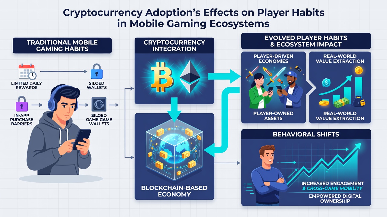 Analytics dashboard displaying player engagement metrics and cryptocurrency transaction flows within a mobile gaming platform