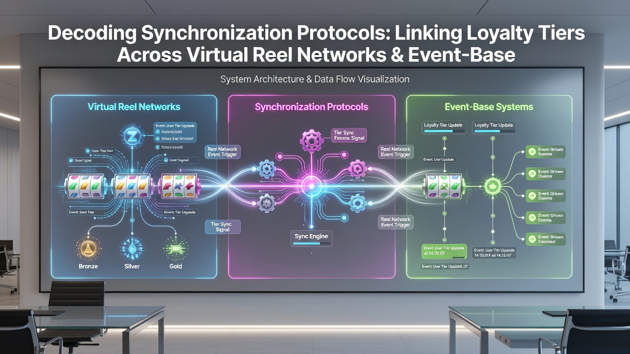 Technical diagram illustrating loyalty tier progression paths across reel and event wagering platforms